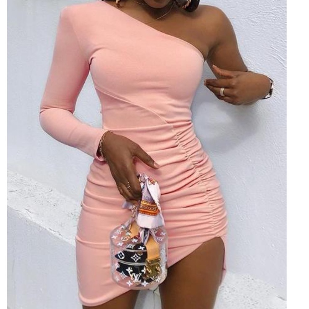 One shoulder bodycon Dress Sz L
